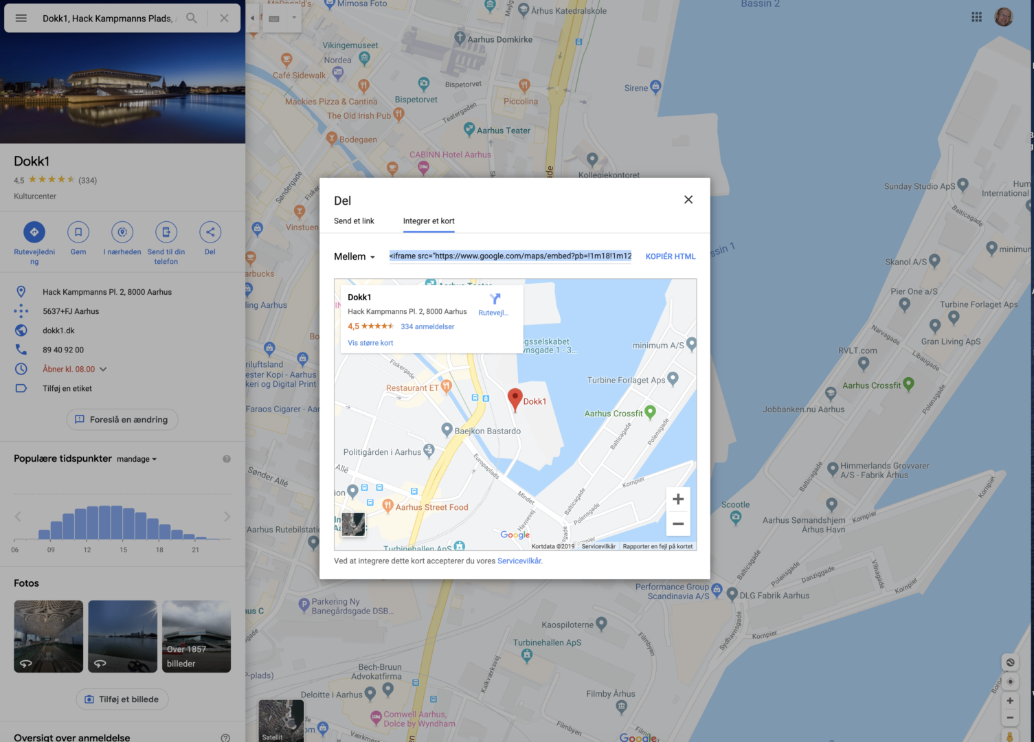 embedded googlemap